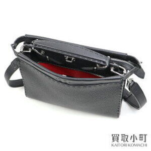 Fendi Peekaboo Iconic Fit Selleria Bag Bugs Monster Eye Black Briefcase